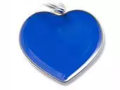 Адресник My Family Basic Handmade Сердце синий большой