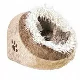 Лежак-пещера для кошек Трикси 36281 Minou 35*26*41см бежево-коричневый