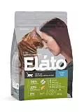 Сухой корм для взрослых кошек для красивой и блестящей шерсти Elato Holistic Adult Cat Ocean Fish / Beautiful & Shiny Cat Hair с рыбой 300 г