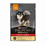Влажный корм Pro Plan для взрослых собак мелких и карликовых пород с говядиной в соусе, Пауч 85 г