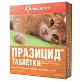 Таблетки для кошек  Apicenna Празицид 6таб*200мг