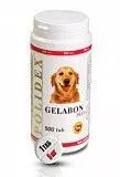 Витамины для собак Полидекс Гелабон Плюс для лечения заболеваний опорно-двигательного аппарата 500 табл.