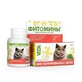 Функциональный корм для кастрированных котов Веда ФитоМины 100 тб/50 г