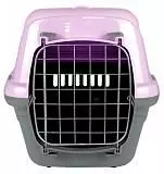 Переноска Зооэкспресс Турне для животных с металлической дверцей L 54,5х36х34 см, фиолетовая
