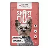 Консервы для взрослых собак малых и средних пород Smart Dog кусочки телятины в аппетитном желе 85 г