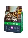 Сухой корм для стерилизованных кошек Mr. Buffalo STERILIZED с индейкой 10 кг