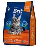 Сухой корм для кошек живущих в помещении Brit Premium Сat Indoor с курицей 800 г