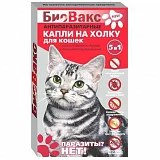 Капли для кошек от блох и клещей Биовакс 2 пипетки