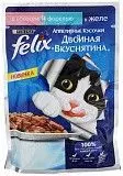 Влажный корм для кошек Феликс Двойной Вкус лосось/форель 85 г