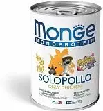Консервы для собак Monge Dog Monoprotein Solo B&S консервы паштет из курицы 400 г