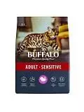 Сухой корм для взрослых кошек Mr. Buffalo ADULT SENSITIVE с индейкой 10 кг