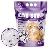 Наполнитель впитывающий силикагелевый CAT STEP Crystal Lavender, 7,6 л