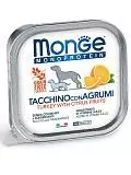 Консервы для собак Monge Dog Monoprotein Fruits из индейки с цитрусовыми 150 г