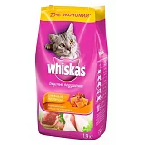 Сухой корм для взрослых кошек Вискас подушки курица/индейка 1,9 кг (срок 09.22)