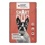 Консервы для взрослых собак малых и средних пород Smart Dog кусочки говядины в нежном соусе 85 г