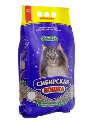 наполнитель сибирская кошка 20 кг