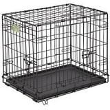 Клетка для собак MidWest Contour 122х76х84h см, 2 двери, черная