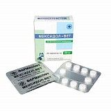 Антиоксидантный препарат для кошек и собак Фармасофт Мексидол-Вет 125мг 20 табл.