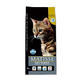 Сухой корм для стерилизованных кошек и кастрированных котов Matisse Neutered, 1,5 кг