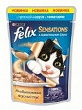 Влажный корм для кошек Феликс Sensations в соусе треска/томат 85г