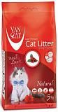 Комкующийся наполнитель для кошек Van Cat "100% Натуральный", без пыли, пакет (Natural) (5 кг.)