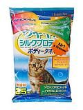 Влажные полотенца для кошек для базового ухода Japan Premium Pet с медом, 25 шт.
