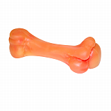 Игрушка Зооник Кость литая средняя 15,8см оранжевая